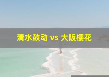 清水鼓动 vs 大阪樱花